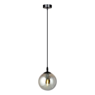 Pendel COSMO 1xE14/10W/230V diameter 14 cm sort/grå