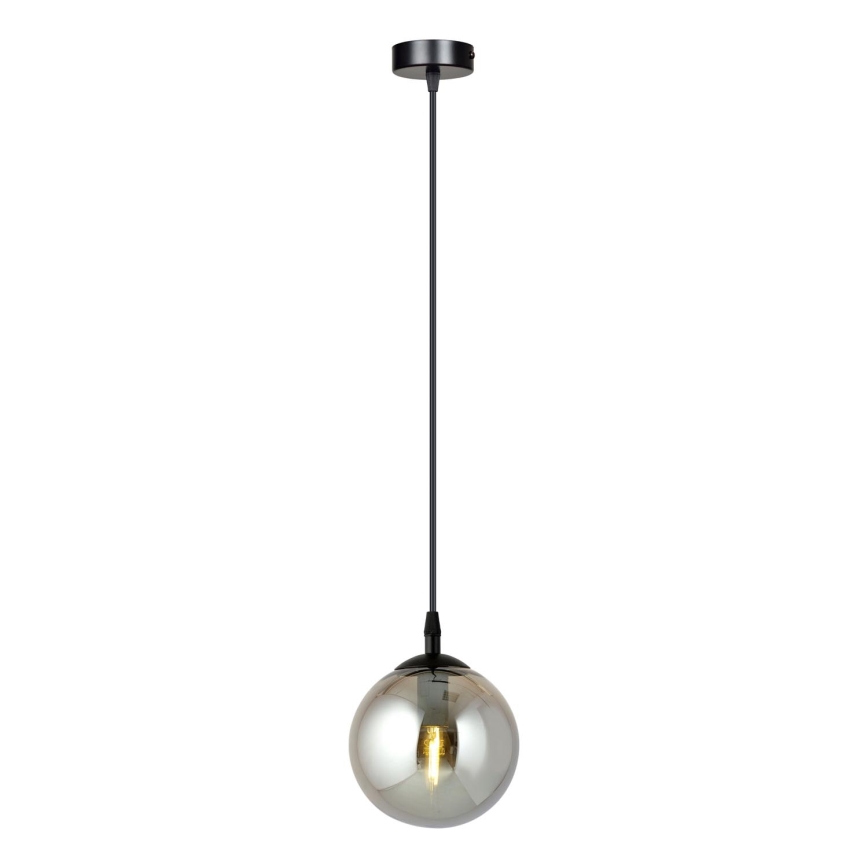 Pendel COSMO 1xE14/10W/230V diameter 14 cm sort/grå