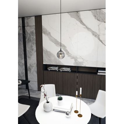 Pendel COSMO 1xE14/10W/230V diameter 14 cm sort/grå