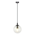 Pendel COSMO 1xE14/10W/230V diameter 14 cm sort/transparent