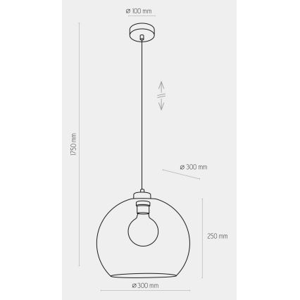 Pendel CUBUS 1xE27/60W/230V