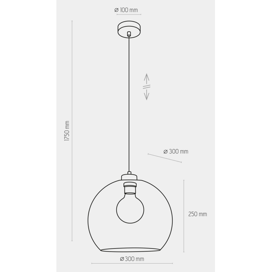Pendel CUBUS 1xE27/60W/230V