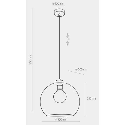 Pendel CUBUS 1xE27/60W/230V