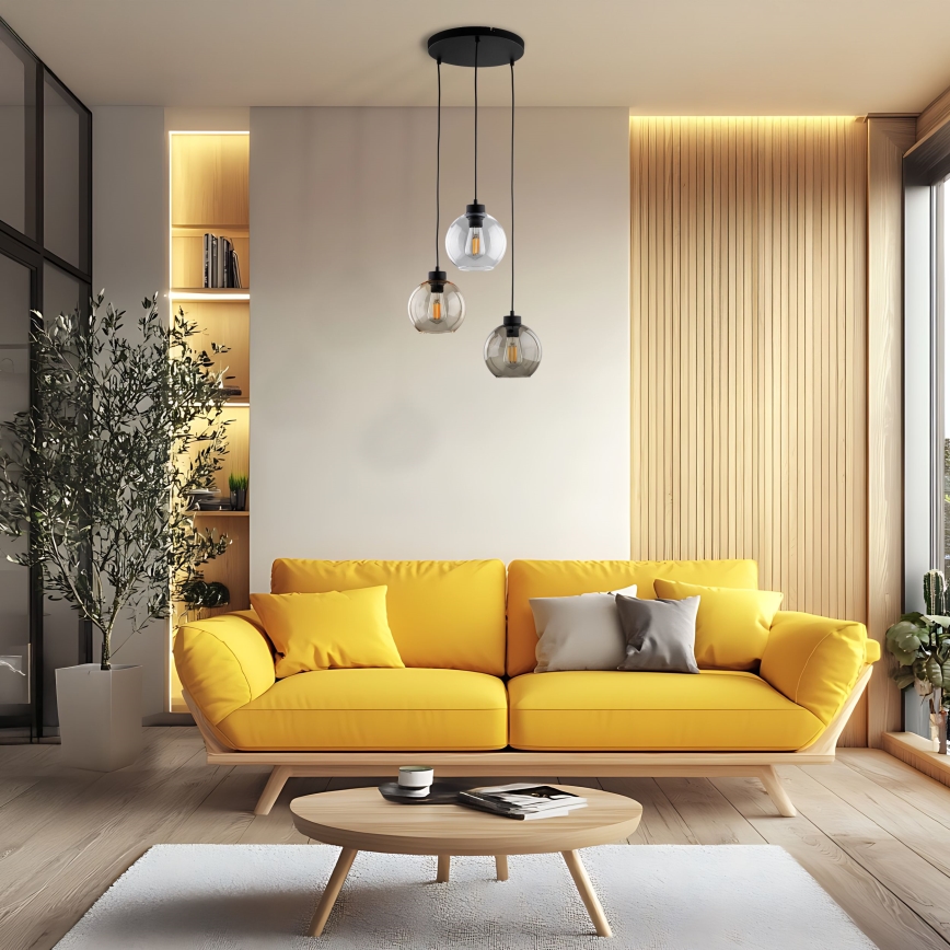 Pendel CUBUS 3xE27/60W/230V