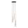 Pendel DAISY 3xG9/12W/230V diameter 27 cm guldfarvet/sort/hvid