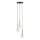 Pendel DAISY 3xG9/12W/230V diameter 27 cm guldfarvet/sort/transparent