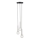 Pendel DAISY 3xG9/12W/230V diameter 27 cm skinnende krom/sort/transparent