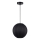 Pendel DANA med ledning 1xE27/15W/230V Ø 25 cm sort