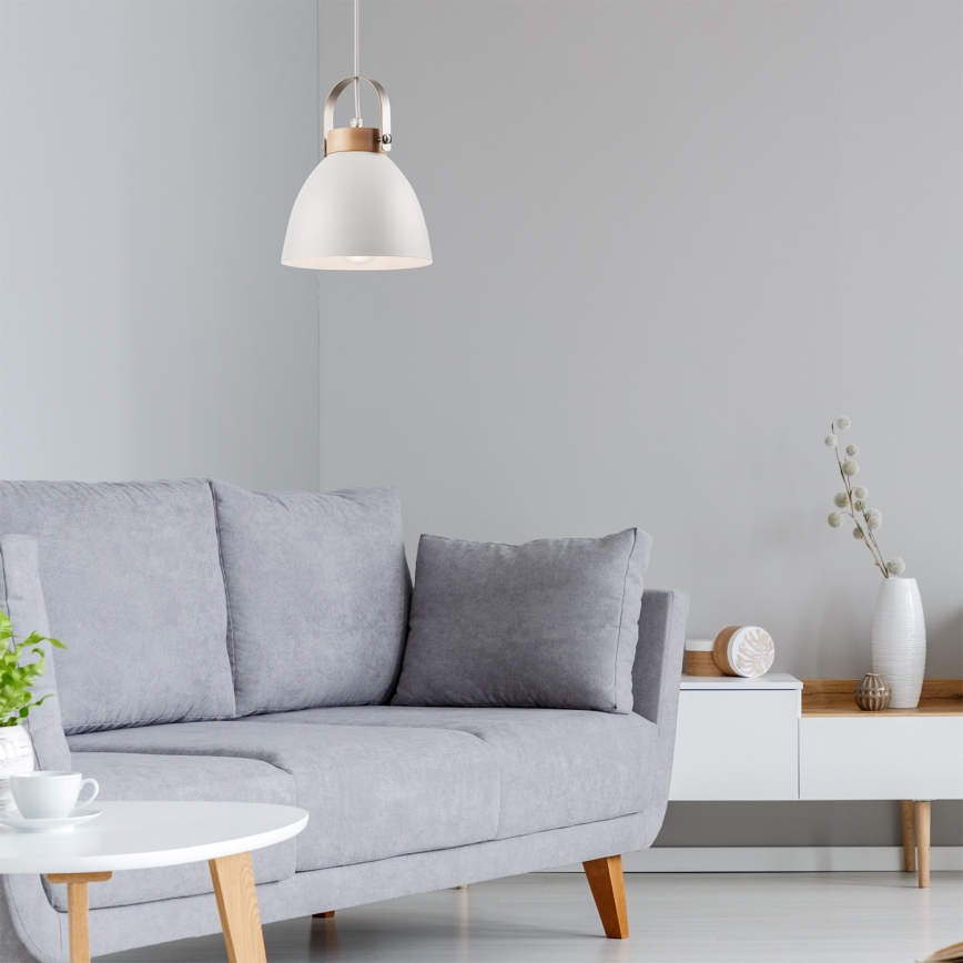 Pendel DANIELLE 1xE27/60W/230V bøg