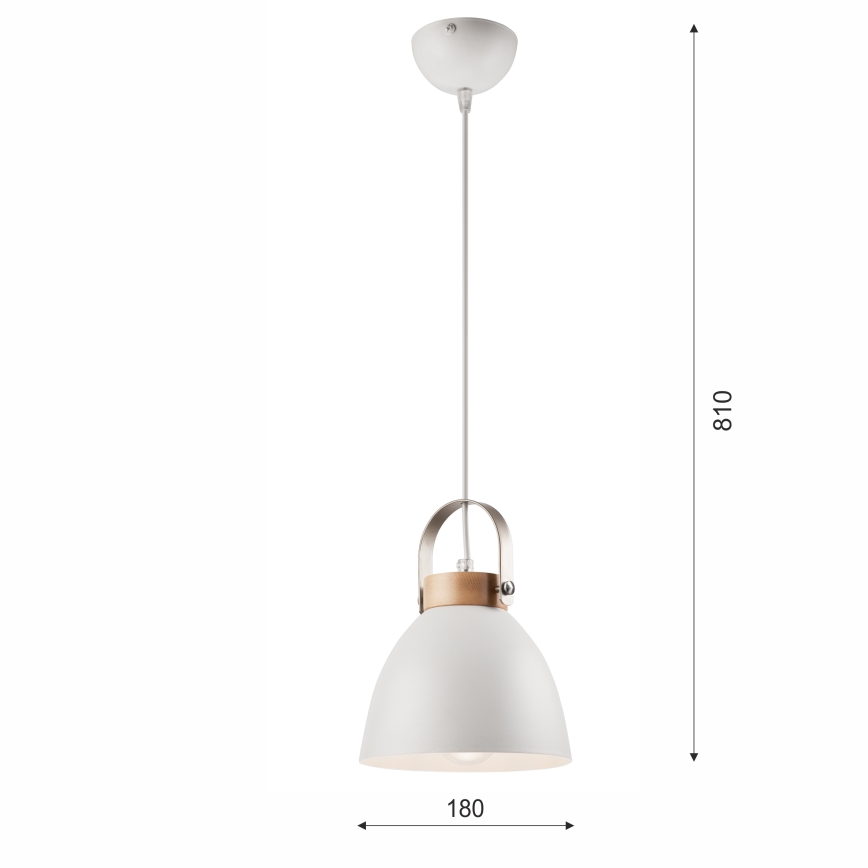 Pendel DANIELLE 1xE27/60W/230V bøg