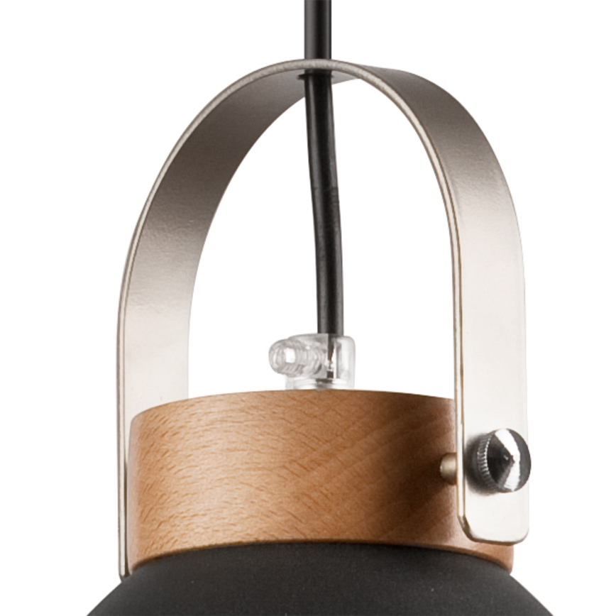 Pendel DANIELLE 2xE27/60W/230V bøg