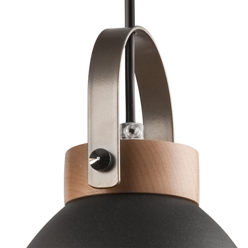 Pendel DANIELLE 3xE27/60W/230V bøg