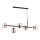 Pendel DANSA 5xE14/10W/230V messingfarvet/sort