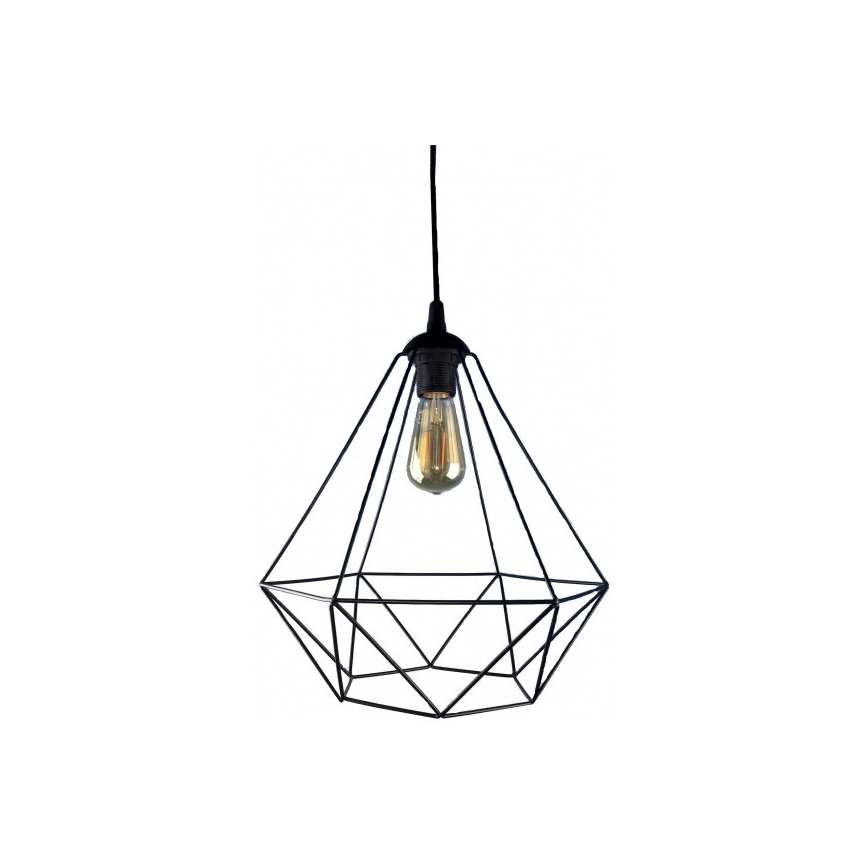 Pendel DIAMOND 1xE27/60W/230V sort