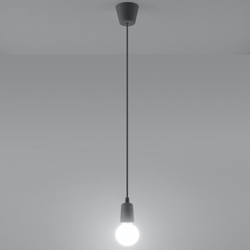 Pendel DIEGO 1xE27/60W/230V grå