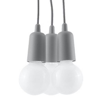 Pendel DIEGO 3xE27/60W/230V grå