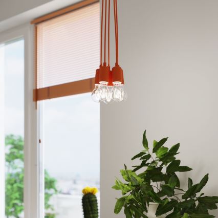 Pendel DIEGO 3xE27/60W/230V orange