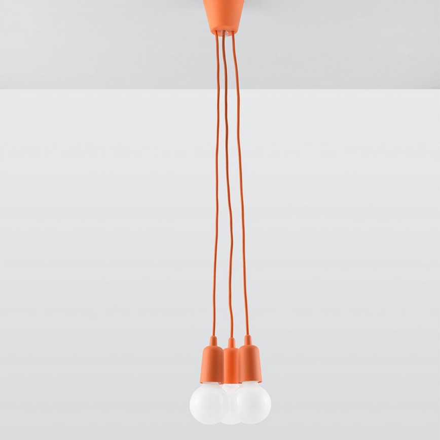 Pendel DIEGO 3xE27/60W/230V orange
