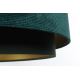 Pendel DOBLO 1xE27/60W/230V diam. 60 cm grøn/guldfarvet