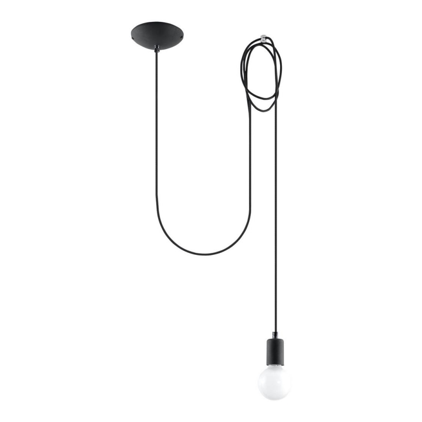 Pendel EDISON 1 1xE27/60W/230V edderkop sort