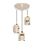 Pendel ELEN med wireophæng 3xE27/35W/230V Ø 29 cm beige/guld