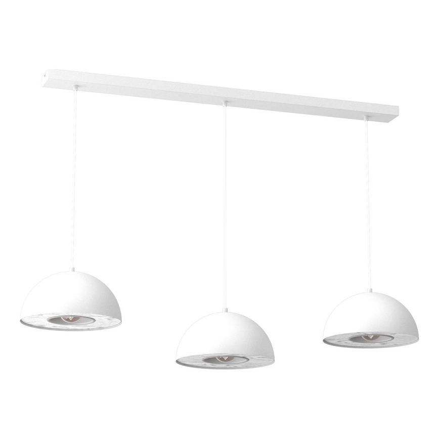 Pendel ELGUND 3xE27/15W/230V hvid
