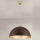 Pendel ELIANO 1xE27/60W/230V diameter 50 cm brun/guldfarvet