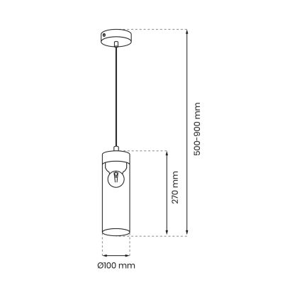 Pendel ELICA 1xE27/60W/230V