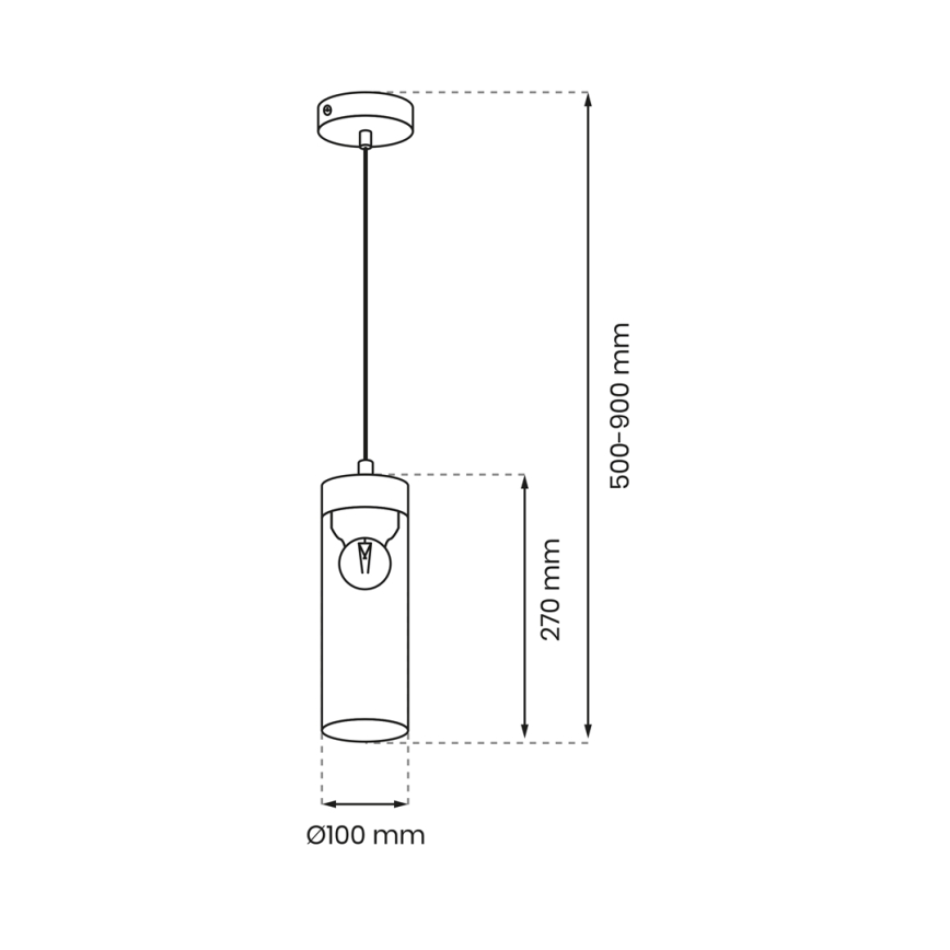 Pendel ELICA 1xE27/60W/230V