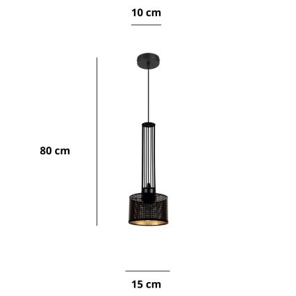 Pendel ELIS 1xE27/60W/230V diameter 15 cm