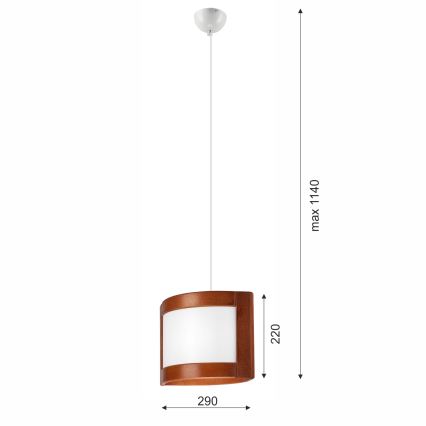 Pendel ELODIE 1xE27/60W/230V eg