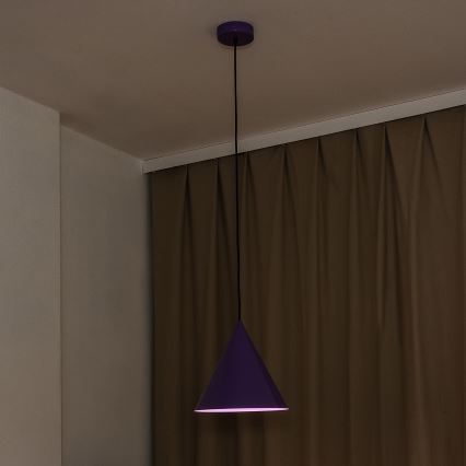 Pendel ETNA 1xE27/15W/230V Ø 25 cm lilla