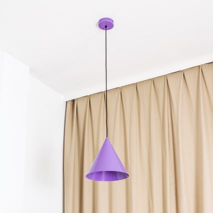 Pendel ETNA 1xE27/15W/230V Ø 25 cm lilla