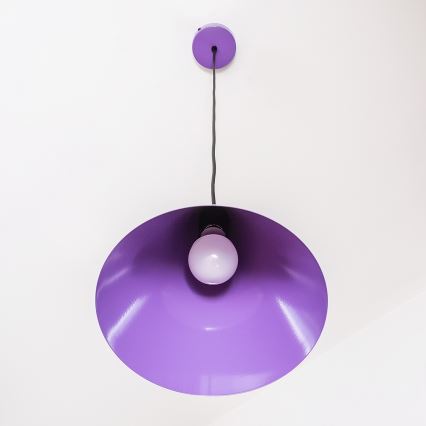 Pendel ETNA 1xE27/15W/230V Ø 25 cm lilla