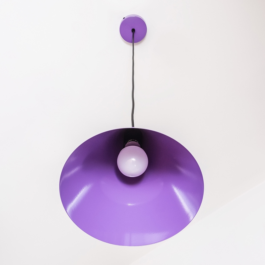 Pendel ETNA 1xE27/15W/230V Ø 25 cm lilla