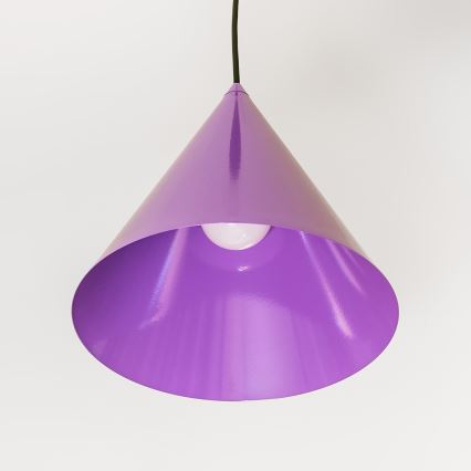Pendel ETNA 1xE27/15W/230V Ø 25 cm lilla