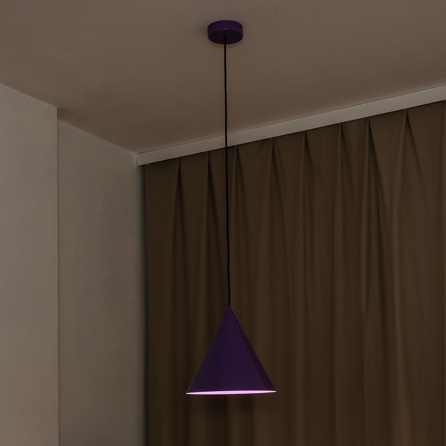 Pendel ETNA II 1xE27/15W/230V Ø 25 cm lilla