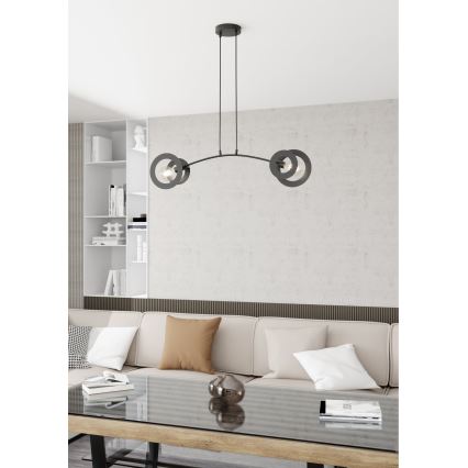 Pendel EUFORIA 2xE27/15W/230V sort
