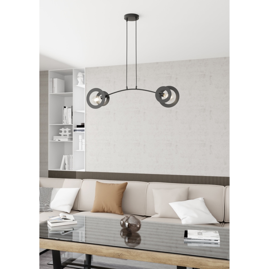 Pendel EUFORIA 2xE27/15W/230V sort