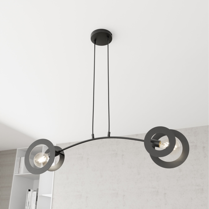 Pendel EUFORIA 2xE27/15W/230V sort