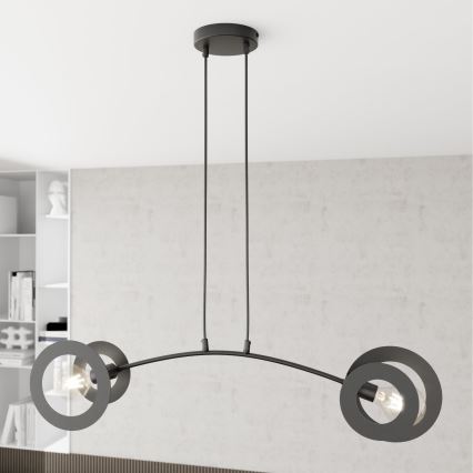 Pendel EUFORIA 2xE27/15W/230V sort