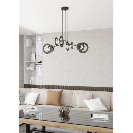 Pendel EUFORIA 4xE27/15W/230V sort