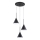 Pendel FABO 3xE14/10W/230V sort