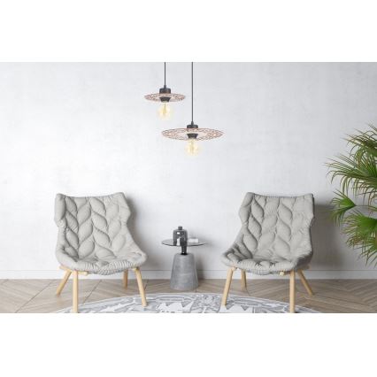 Pendel FALCO 1xE27/60W/230V diameter 20 cm beige