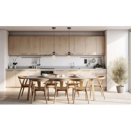 Pendel FALCO 1xE27/60W/230V diameter 20 cm beige