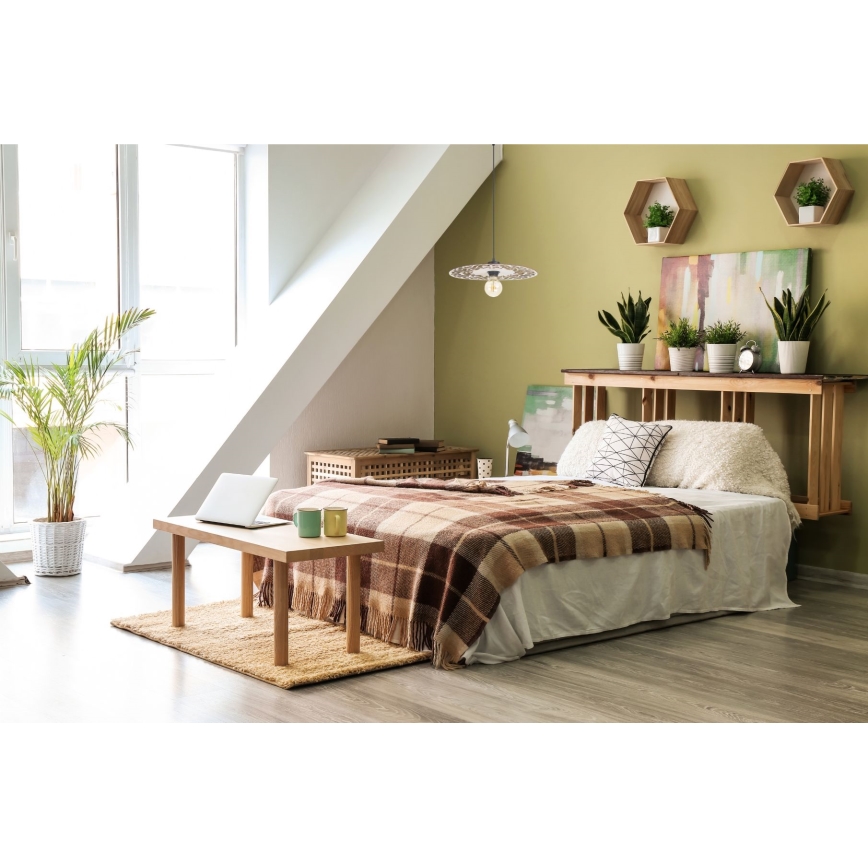 Pendel FALCO 1xE27/60W/230V diameter 30 cm beige