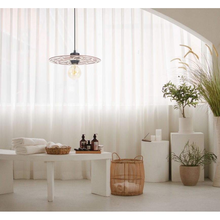Pendel FALCO 1xE27/60W/230V diameter 30 cm beige