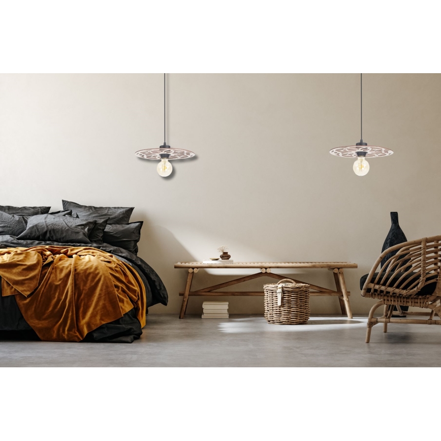 Pendel FALCO 1xE27/60W/230V diameter 30 cm beige