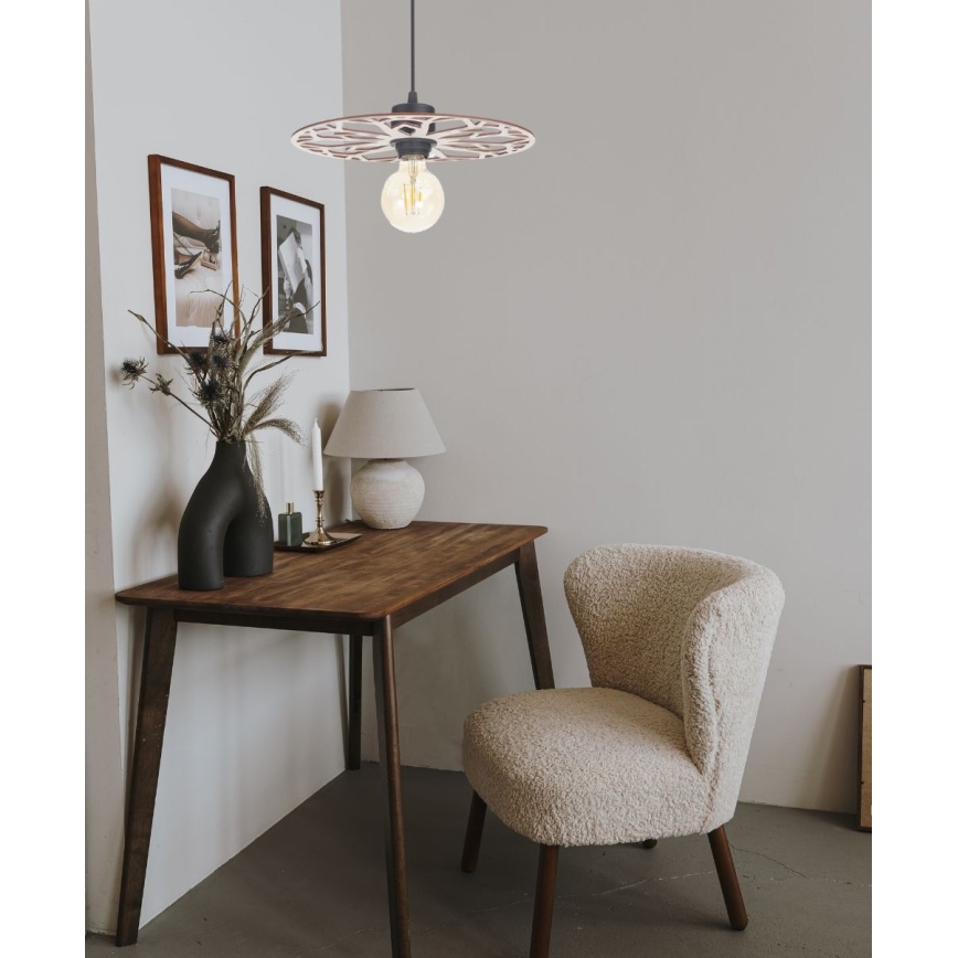 Pendel FALCO 1xE27/60W/230V diameter 30 cm beige