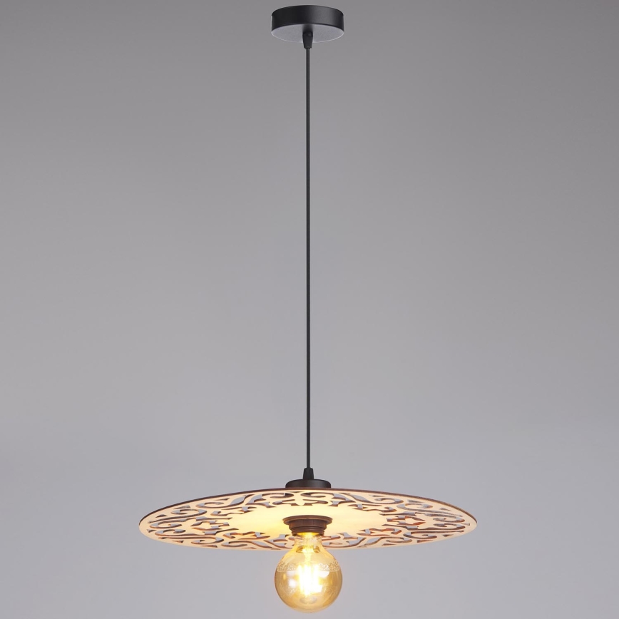Pendel FALCO 1xE27/60W/230V diameter 40 cm beige